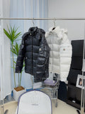 Moncler Maya Glossy Hooded Puffer Jacket