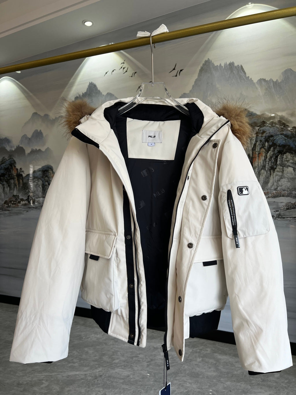 MLB New York Yankees Hooded Parka with Fur-Look Trim