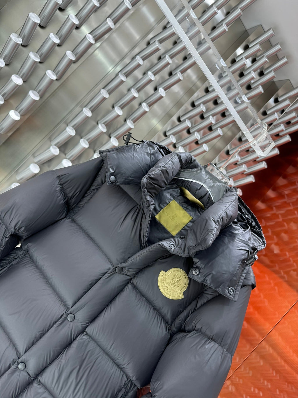 Moncler 2-in-1 Hooded Down Jacket with Detachable Sleeves