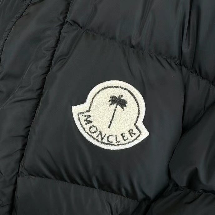 Moncler x Palm Angels Stand-Collar Puffer Jacket - Black