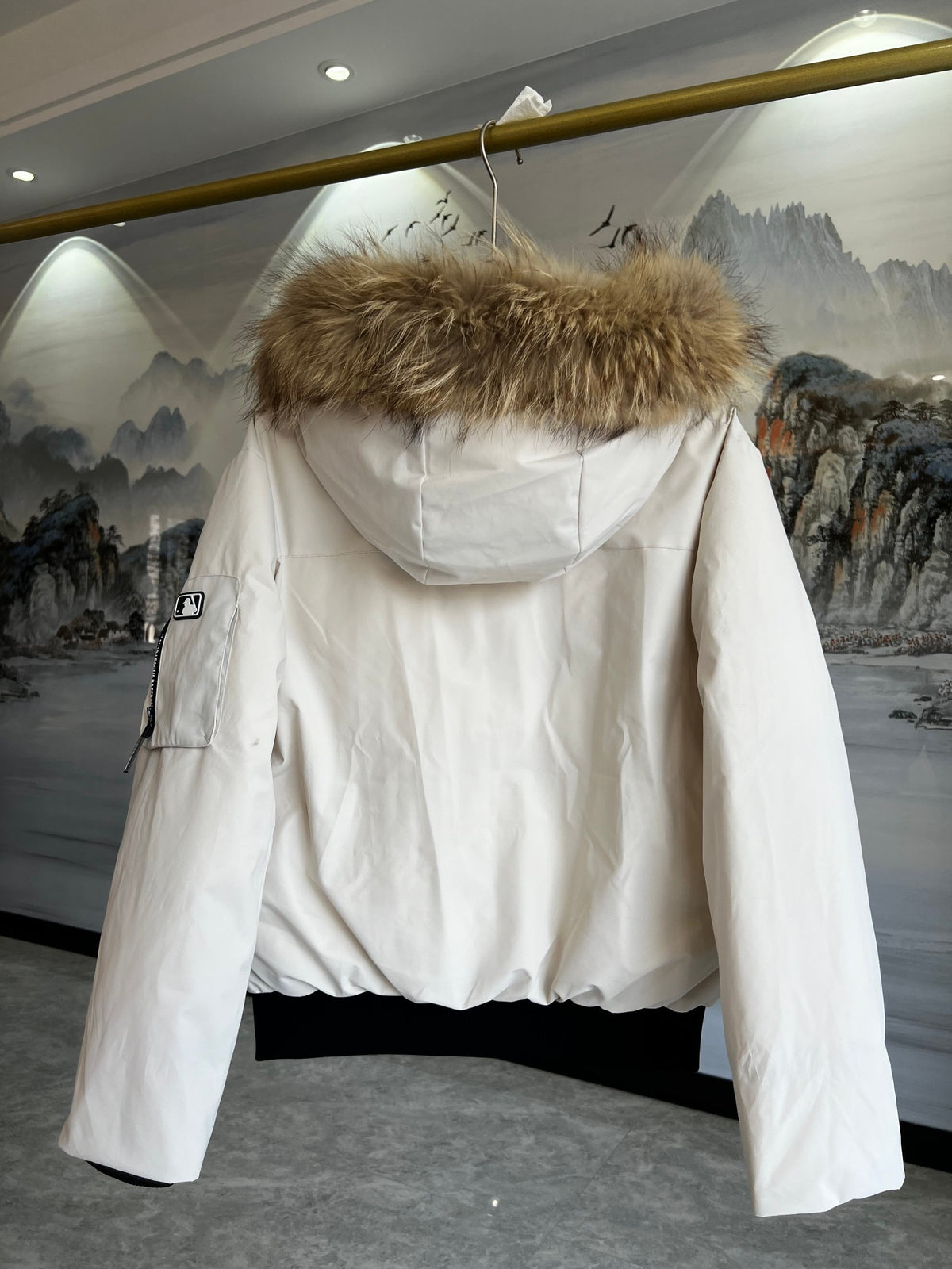MLB New York Yankees Hooded Parka with Fur-Look Trim