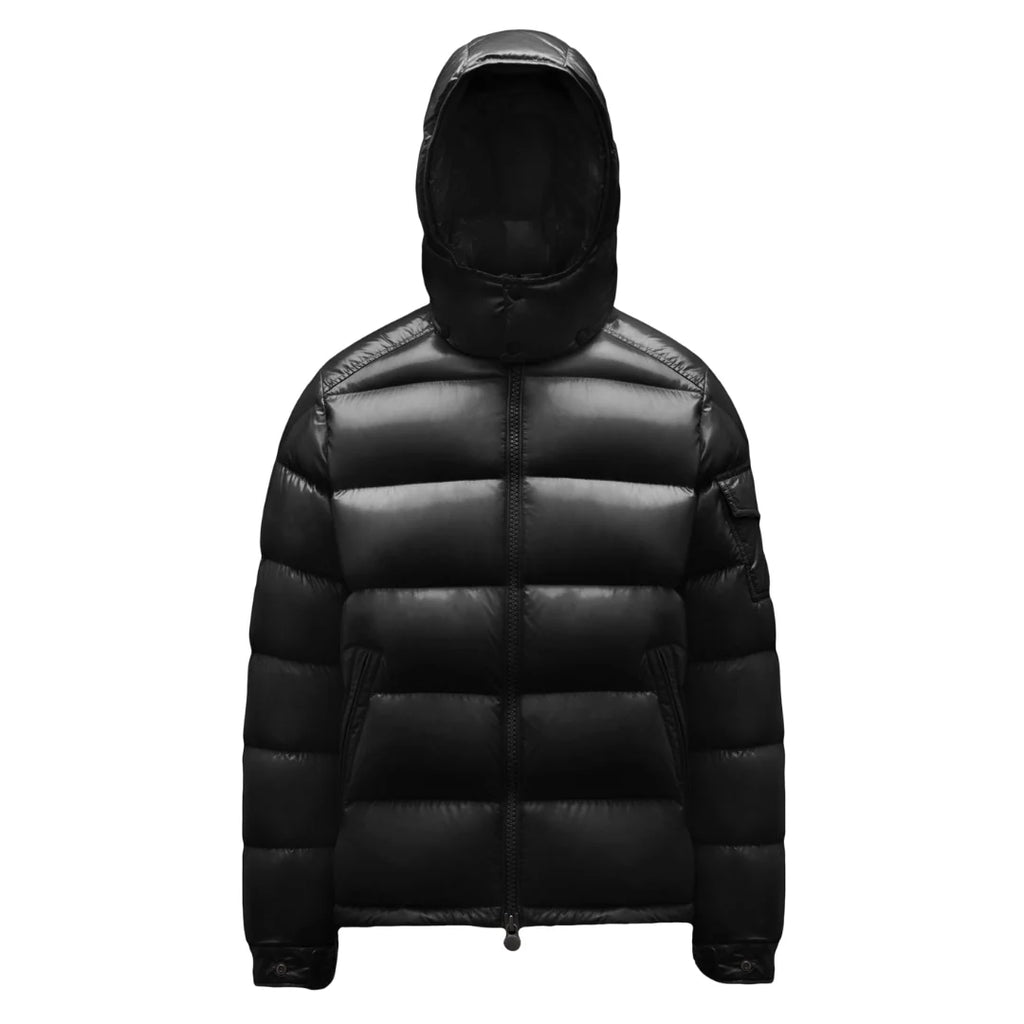 Moncler Maya Hooded Puffer Jacket – Black