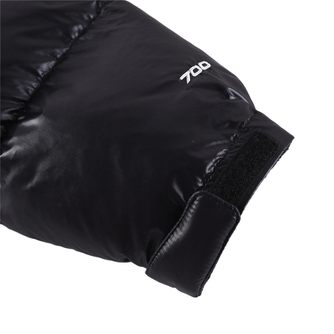 The North Face Cropped Glossy Puffer Jacket