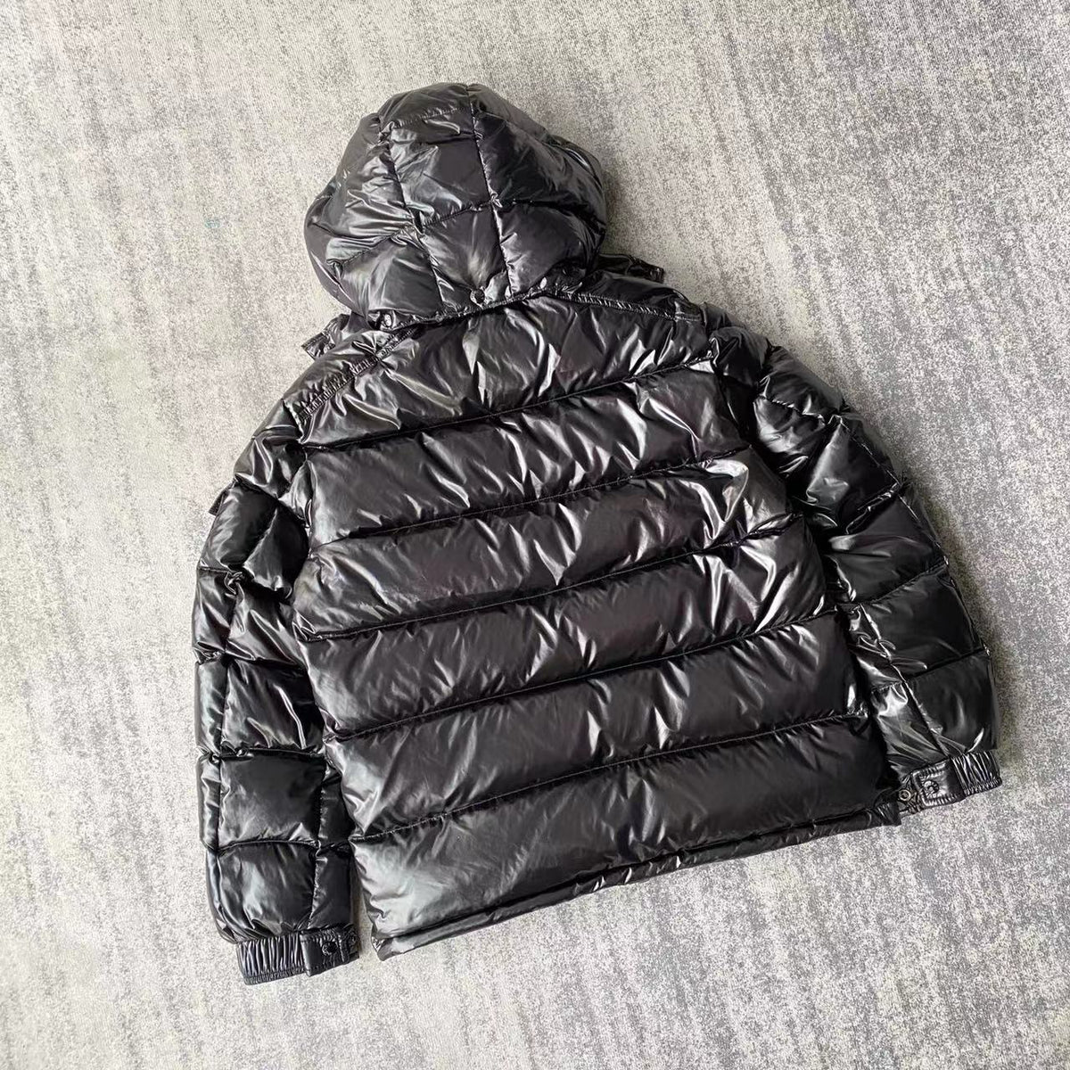Moncler Maya Hooded Puffer Jacket – Black