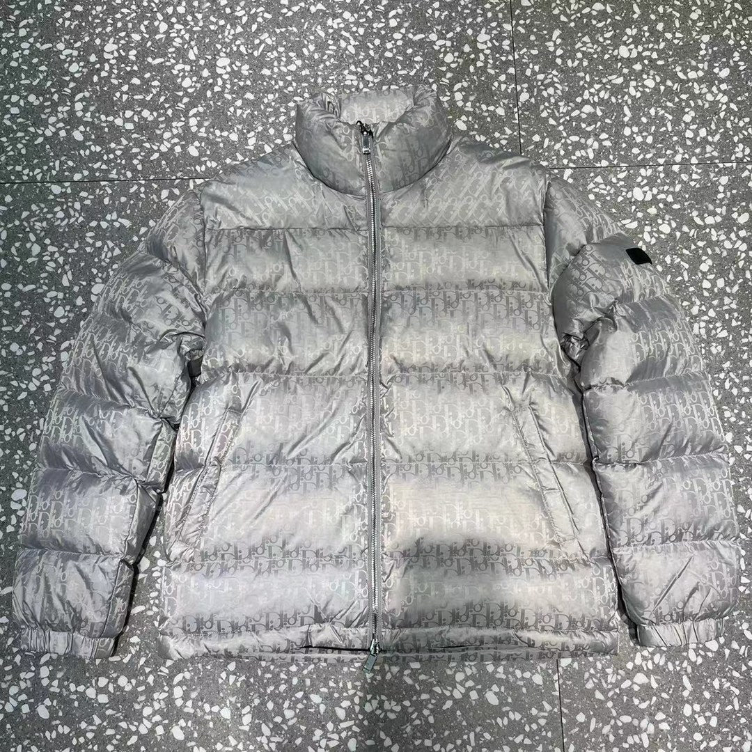 Dior Monogram Stand-Collar Puffer Jacket