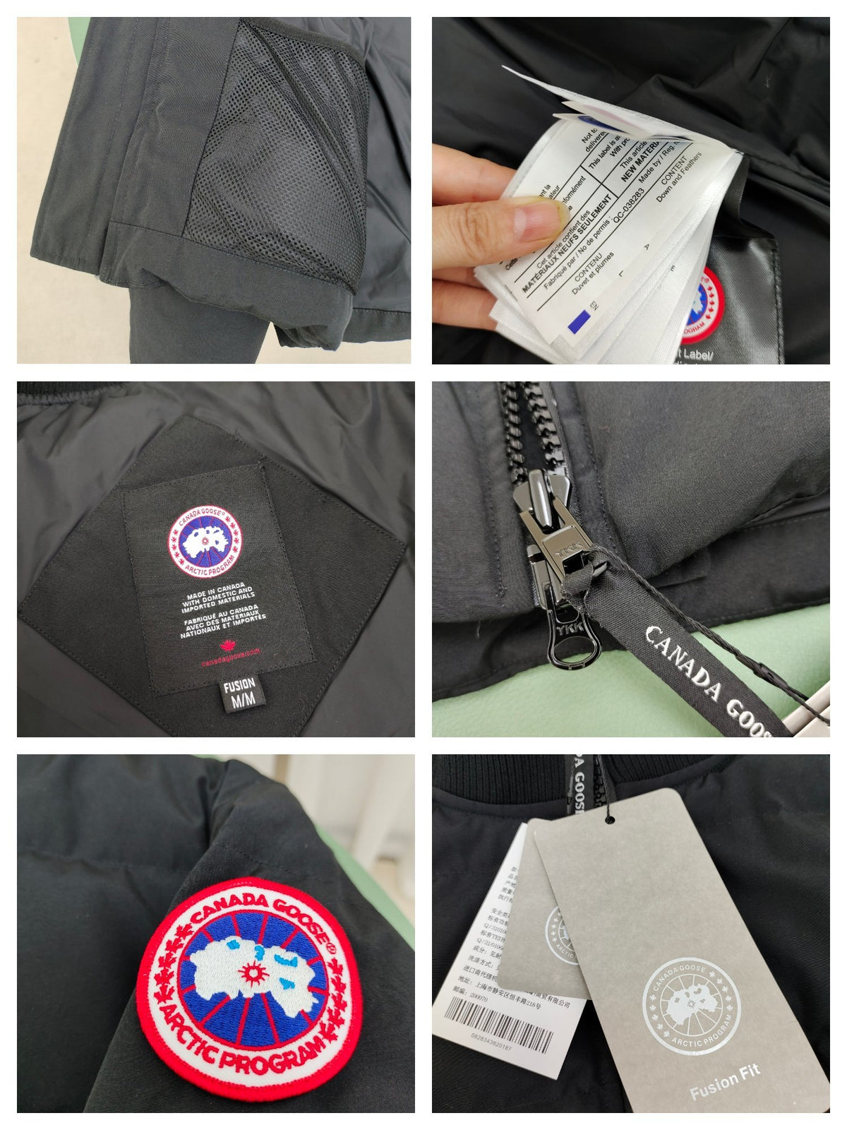 Canada Goose Stand-Collar Puffer Jacket with Contrast Ribbed Trim