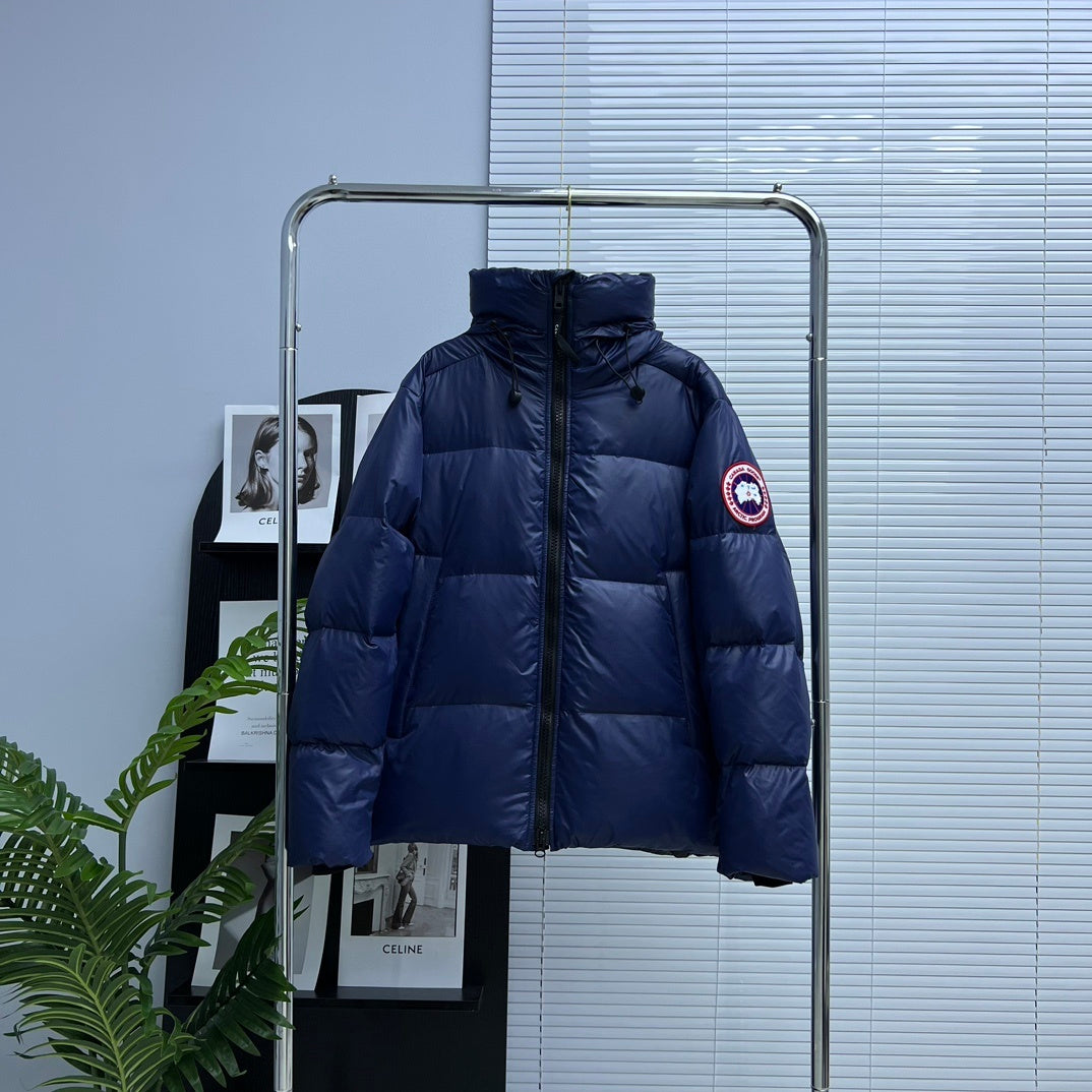 Canada Goose Crofton Hooded Down Puffer Jacket – Silver