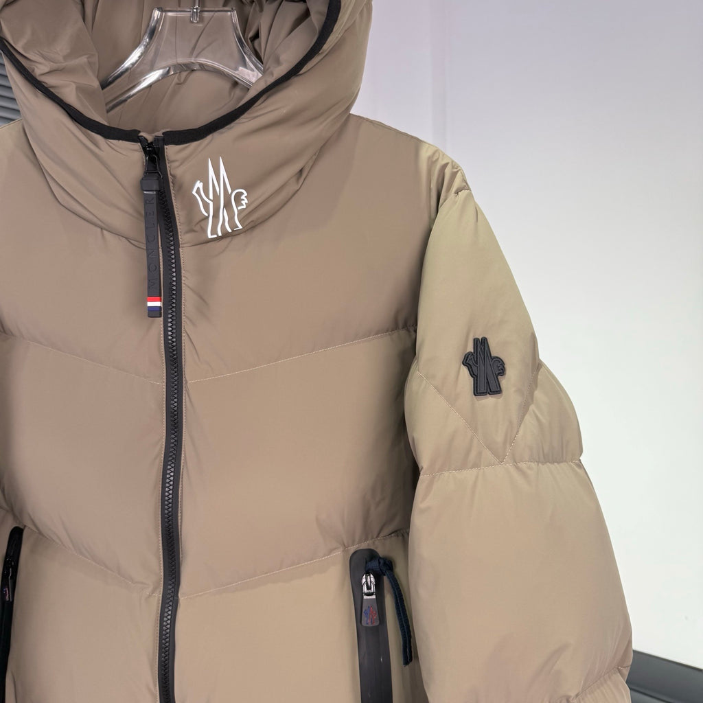Moncler Grenoble Arcesaz Hooded Puffer Jacket - Beige