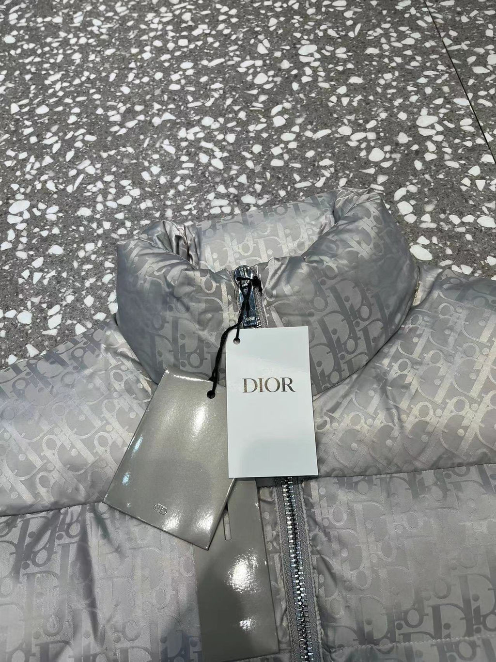 Dior Monogram Stand-Collar Puffer Jacket
