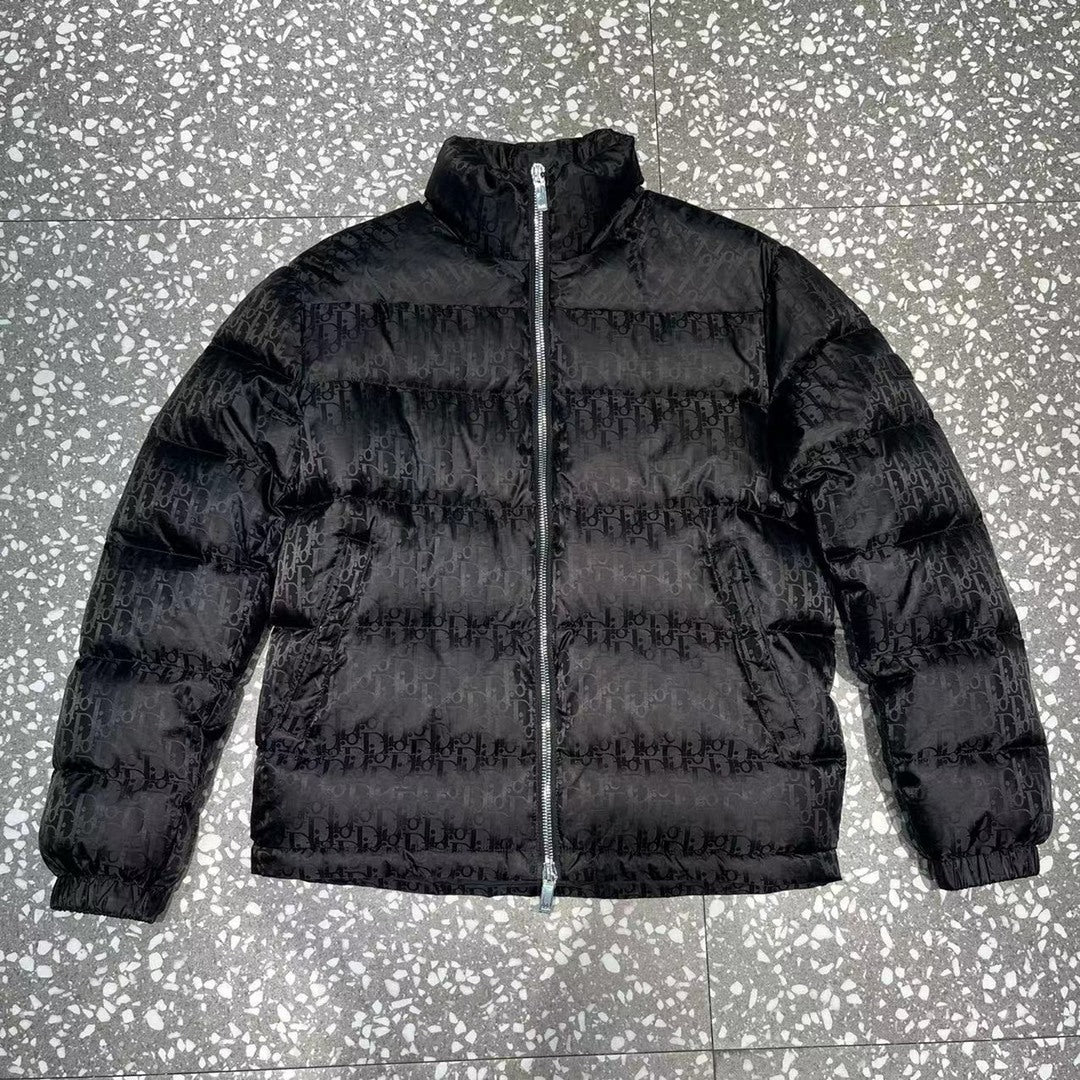 Dior Monogram Stand-Collar Puffer Jacket