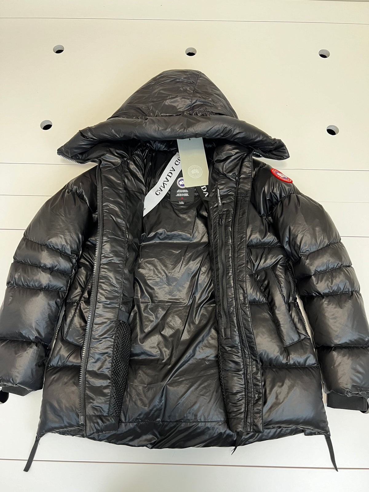 Canada Goose Women's Glossy Hooded Puffer Jacket