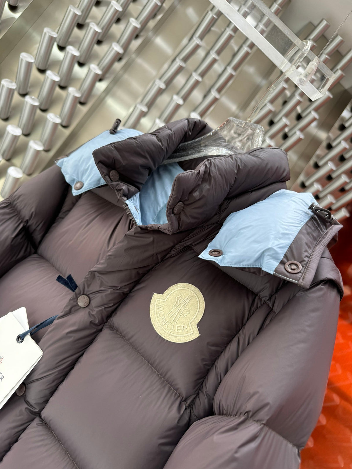 Moncler 2-in-1 Hooded Down Jacket with Detachable Sleeves