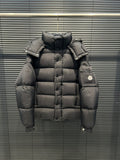 Moncler Maya Matte Hooded Puffer Jacket - Black