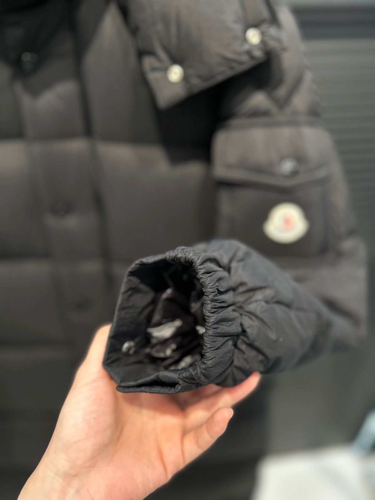 Moncler Maya Longline Matte Hooded Puffer Coat - Black