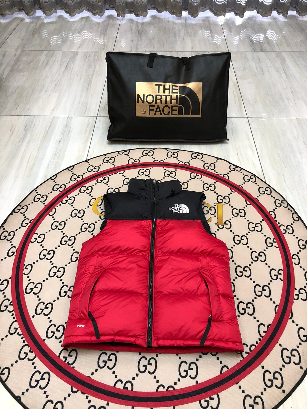 The North Face Unisex Colorblock Puffer Vest