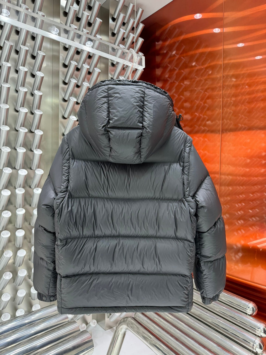 Moncler 2-in-1 Hooded Down Jacket with Detachable Sleeves