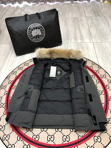 Canada Goose Unisex Hooded Parka with Fur-Look Trim