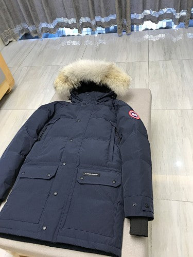 Canada Goose Hooded Parka with Fur-Look Trim