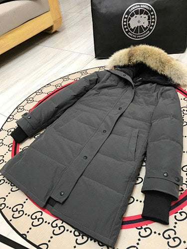 Canada Goose Women's Black Hooded Puffer Coat