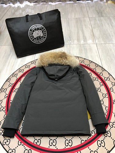 Canada Goose Unisex Hooded Parka with Fur-Look Trim