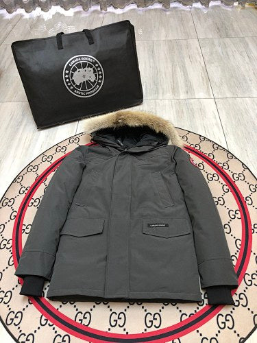 Canada Goose Unisex Hooded Parka with Fur-Look Trim