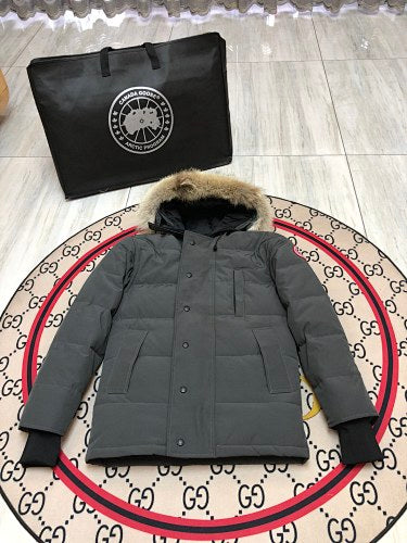 Canada Goose Unisex Black Hooded Puffer Jacket