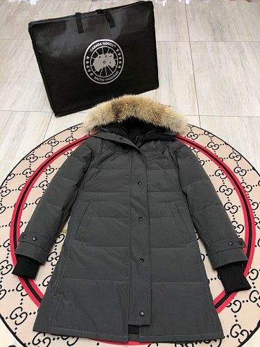 Canada Goose Women's Black Hooded Puffer Coat