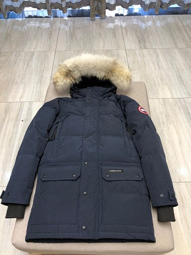 Canada Goose Hooded Parka with Fur-Look Trim