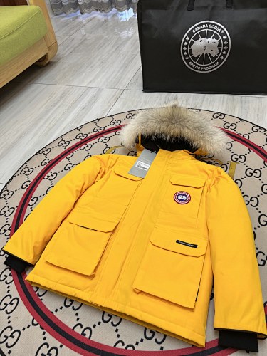 Canada Goose Kids' Unisex Hooded Parka with Fur-Look Trim