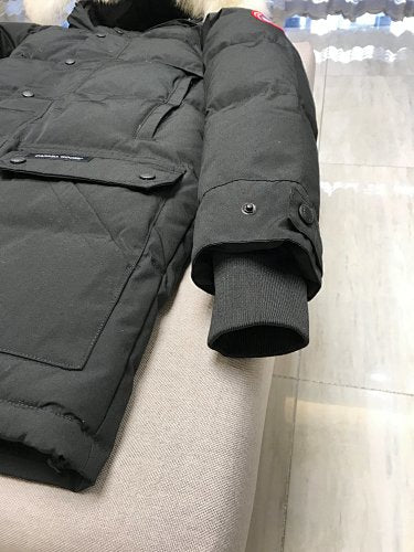 Canada Goose Hooded Parka with Fur-Look Trim