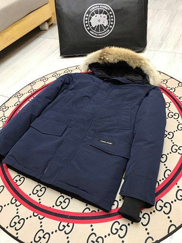 Canada Goose Unisex Hooded Parka with Fur-Look Trim