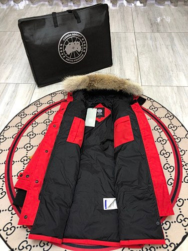 Canada Goose Women's Black Hooded Puffer Coat