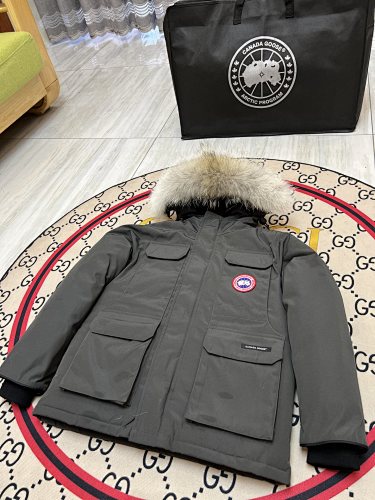 Canada Goose Kids' Unisex Hooded Parka with Fur-Look Trim