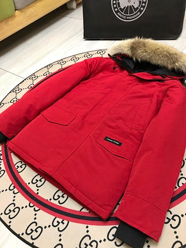 Canada Goose Unisex Hooded Parka with Fur-Look Trim