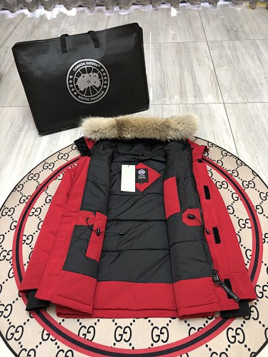 Canada Goose Unisex Hooded Parka with Fur-Look Trim