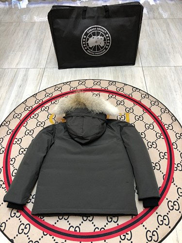 Canada Goose Kids' Unisex Hooded Parka with Fur-Look Trim