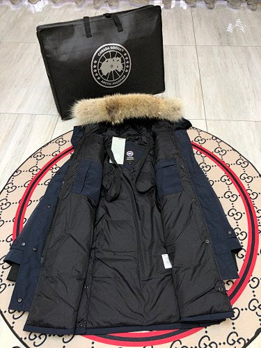 Canada Goose Women's Black Hooded Puffer Coat