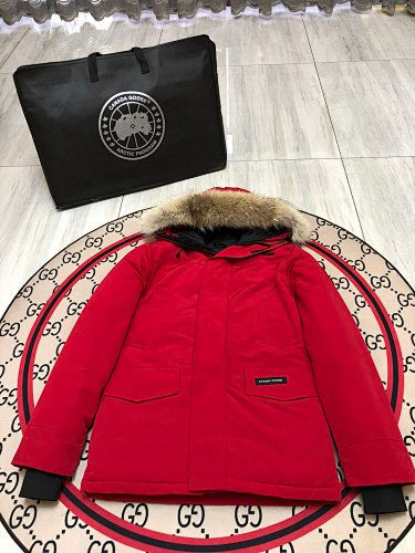 Canada Goose Unisex Hooded Parka with Fur-Look Trim