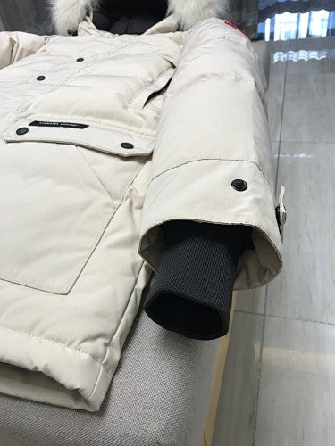 Canada Goose Hooded Parka with Fur-Look Trim