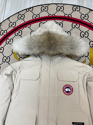 Canada Goose Kids' Unisex Hooded Parka with Fur-Look Trim
