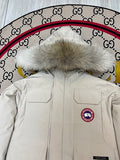 Canada Goose Kids' Unisex Hooded Parka with Fur-Look Trim