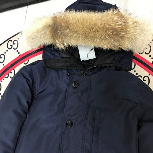 Canada Goose Unisex Hooded Parka with Fur-Look Trim