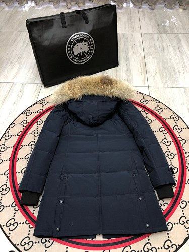 Canada Goose Women's Black Hooded Puffer Coat