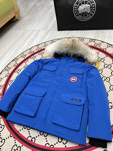 Canada Goose Kids' Unisex Hooded Parka with Fur-Look Trim