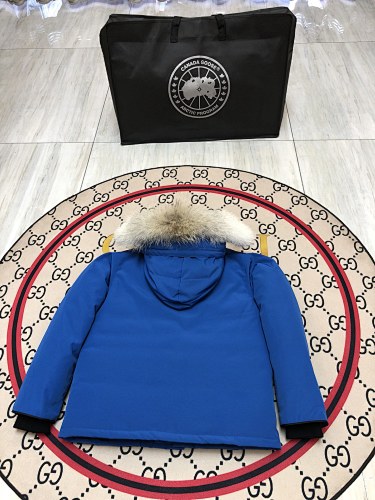 Canada Goose Kids' Unisex Hooded Parka with Fur-Look Trim