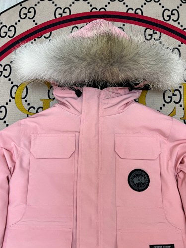 Canada Goose Kids' Unisex Hooded Parka with Fur-Look Trim