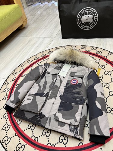 Canada Goose Kids' Unisex Hooded Parka with Fur-Look Trim