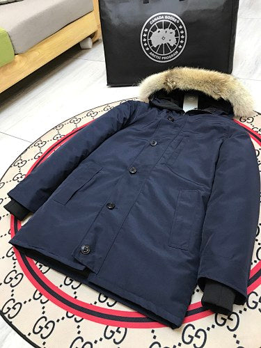 Canada Goose Unisex Hooded Parka with Fur-Look Trim