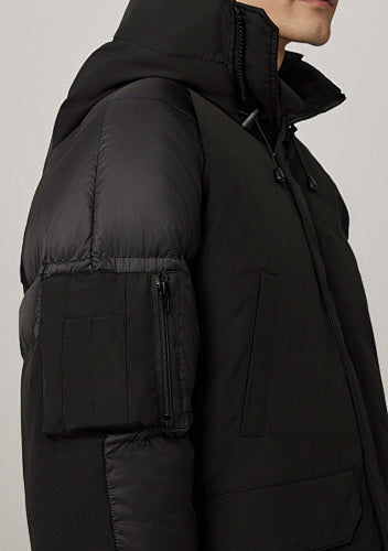 Canada Goose 2056 Men's Mixed-Panel Hooded Jacket