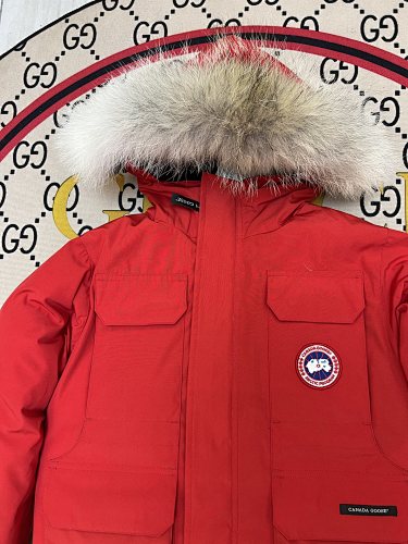 Canada Goose Kids' Unisex Hooded Parka with Fur-Look Trim